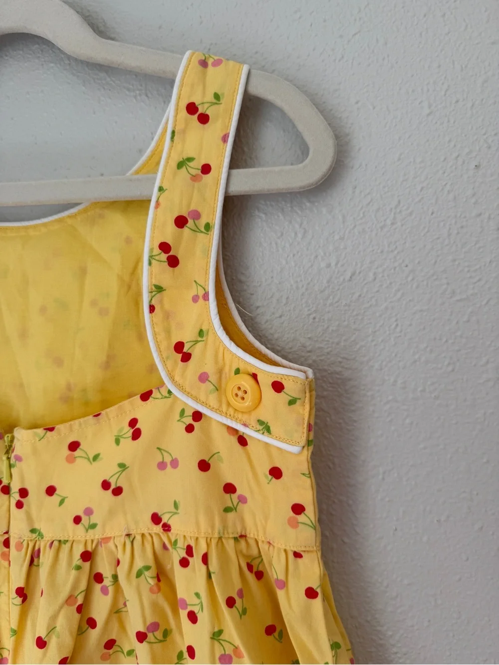 Gymboree Yellow Cherry-Print Sleeveless Dress